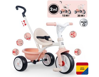 Tříkolka Be Move růžová