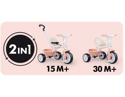 Tříkolka Be Move růžová