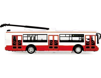 Rappa Trolejbus hlásící zastávky v češtině s funkčními dveřmi 28 cm