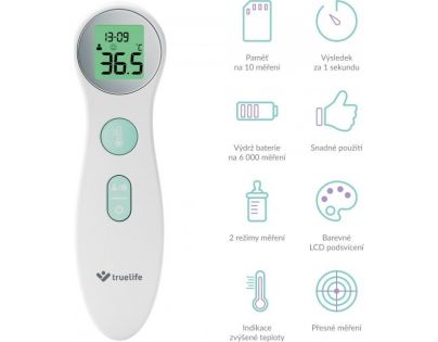 TrueLife Care Q6 Bezkontaktní teploměr se dvěma režimy