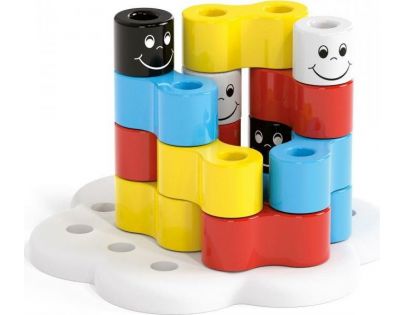Quercetti Twin Pegs Stavebnice z velkých oblých kolíčků