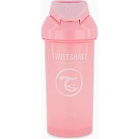 Twistshake Netekoucí lahev s brčkem 360 ml pastelově růžová 2
