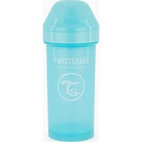 Twistshake Netekoucí lahev s pítkem 360 ml pastelově modrá 2
