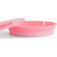 Twistshake talíř pastelově růžový 2