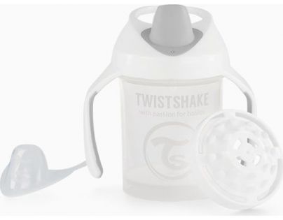 Twistshake Učící netekoucí hrnek 230 ml bílý