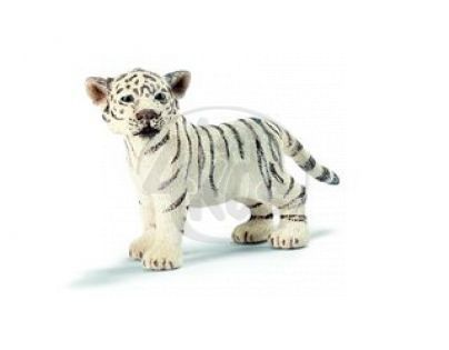 Schleich 14384 - Zvířátko - mládě bílého tygra stojící