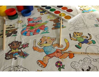 Pexi Ubrousky vybarvovací Zoo 12 ks