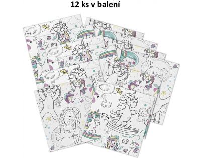 Pexi Ubrousky vybarvovací Zoo 12 ks