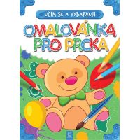 Učím se a vybarvuji. Omalovánka pro prcka