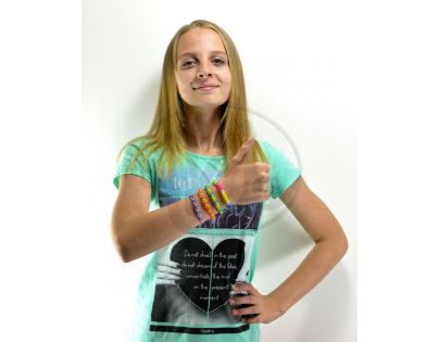 Udělej si svůj náramek 300ks gumiček Jednobarevné