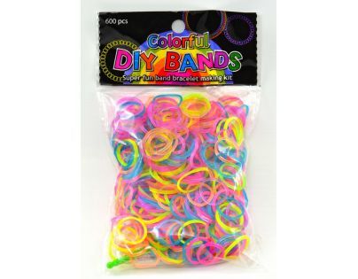 DIY-BANDS -  Udělej si svůj náramek - 620022 - gumičky - neonové barvy