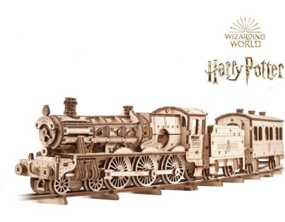 Ugears 3D dřevěné mechanické puzzle Harry Potter Bradavický expres