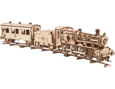 Ugears 3D dřevěné mechanické puzzle Harry Potter Bradavický expres