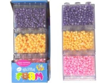 Ultra Foam Mix balení 3 ks růžová, fialová, oranžová modelovací hmota