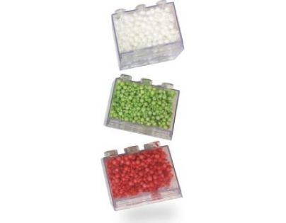 Ultra Foam Mix balení 3 ks zelená, červená, bílá modelovací hmota