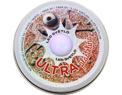 EP Line Ultra Plastelína 50 g s LED světlem červená