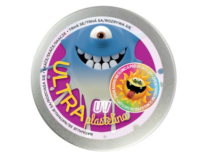 Ultra Plastelína 80 g UV modrá