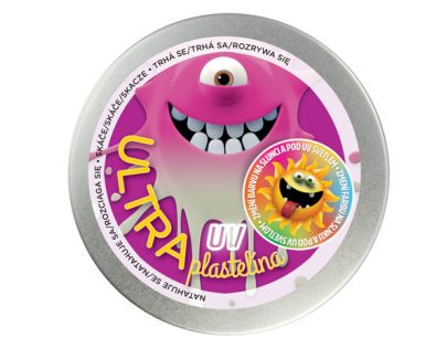Ultra Plastelína 80 g UV růžová