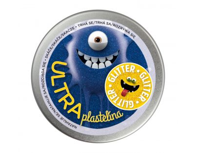 Ultra Plastelína Glitter Modrá