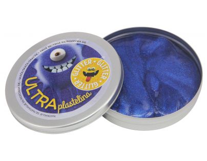 Ultra Plastelína Glitter Modrá