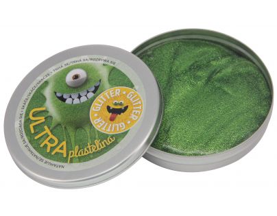 Ultra Plastelína Glitter Zelená