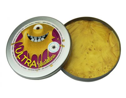 EP Line Ultra Plastelína Metalická 80 g - Žlutá