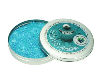 EP Line Ultra Plastelína s vůní a glitry Svítící ve tmě 50 g - Borůvka - Poškozený obal