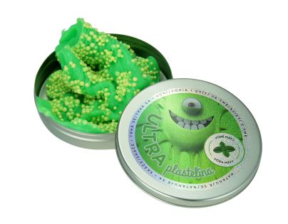 EP Line Ultra Plastelína s vůní a glitry Svítící ve tmě 50 g - Borůvka - Poškozený obal