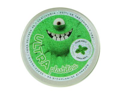 EP Line Ultra Plastelína s vůní a glitry Svítící ve tmě 50 g - Vanilka - Poškozený obal