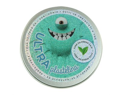 EP Line Ultra Plastelína s vůní a glitry Svítící ve tmě 50 g - Vanilka - Poškozený obal