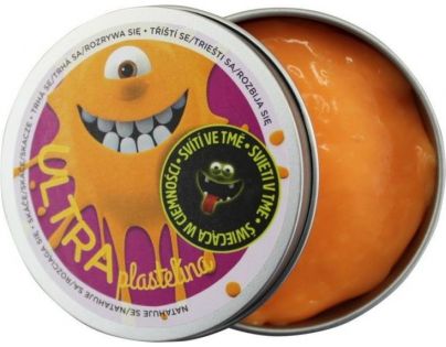 EP Line Ultra Plastelína Svítící 80 g Oranžová