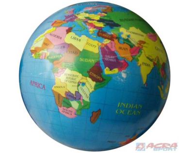 Unice Míč Mapa světa 23 cm