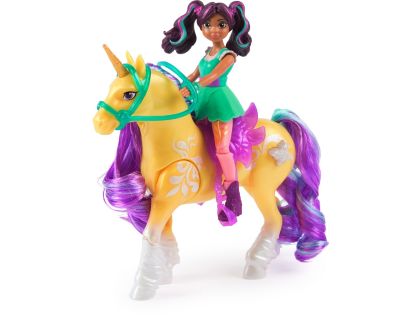 Unicorn Academy Ava a jednorožec Leaf svítící obrázek