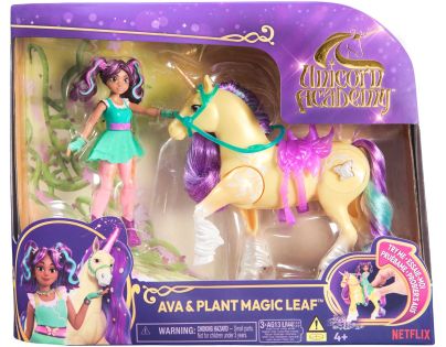Unicorn Academy Ava a jednorožec Leaf svítící obrázek