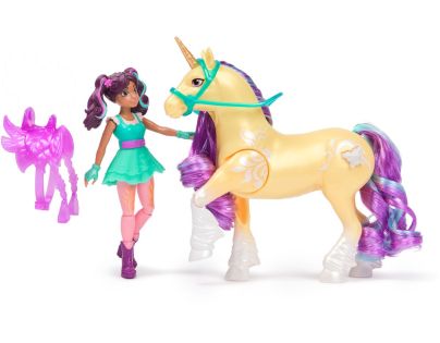 Unicorn Academy Ava a jednorožec Leaf svítící obrázek