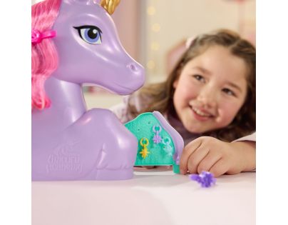 Unicorn academy česací hlava rozložitelná na hrací set