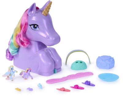 Unicorn academy česací hlava rozložitelná na hrací set