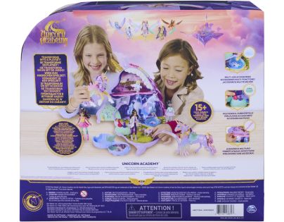 Unicorn academy česací hlava rozložitelná na hrací set