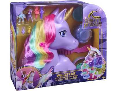 Unicorn academy česací hlava rozložitelná na hrací set