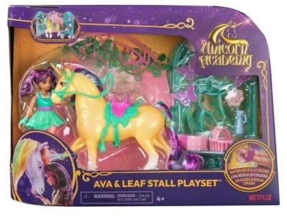 Unicorn Academy malá stáj s jednorožcem měnícím barvy