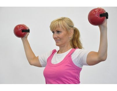 Unison SPORT Posilovací koule 0,9 kg s popruhem