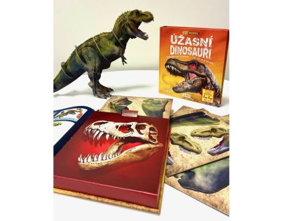 ÚŽASNÍ DINOSAUŘI - 3D MODEL - Zábavní encyklopedie, čti, uč se a skládej
