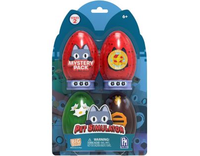 Vajíčka s figurkami Pet simulator 4 ks