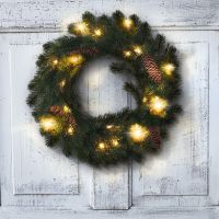 Solight Vánoční věnec průměru 15 LED 40 cm - Poškozený obal 2