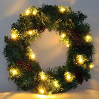 Solight Vánoční věnec průměru 15 LED 40 cm - Poškozený obal 4