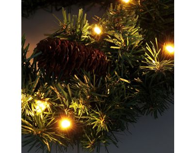 Solight Vánoční věnec průměru 15 LED 40 cm - Poškozený obal