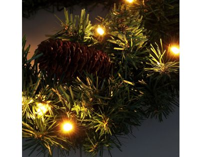 Solight Vánoční věnec průměru 15 LED 40 cm