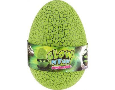 Vejce dinosaurus svítící skládačka zelené