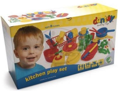 Velký kuchyňský hrací set v krabici 59 ks