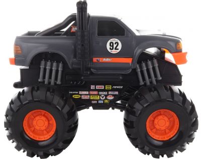 Velké terénní auto 40 cm šedooranžové